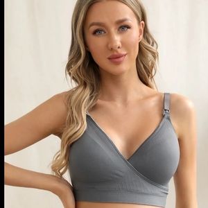 Shein gray nurse bra